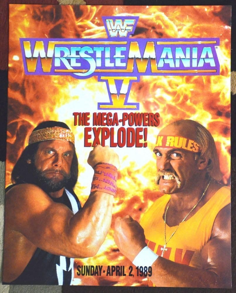 Hulk Hogan and Randy Savage in WrestleMania V (1989) Hulk Hogan and Randy Savage in WrestleMania V (1989)