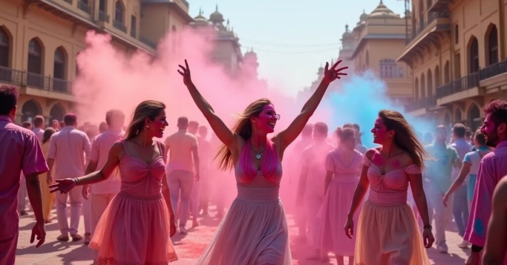 holi celebration jaipur