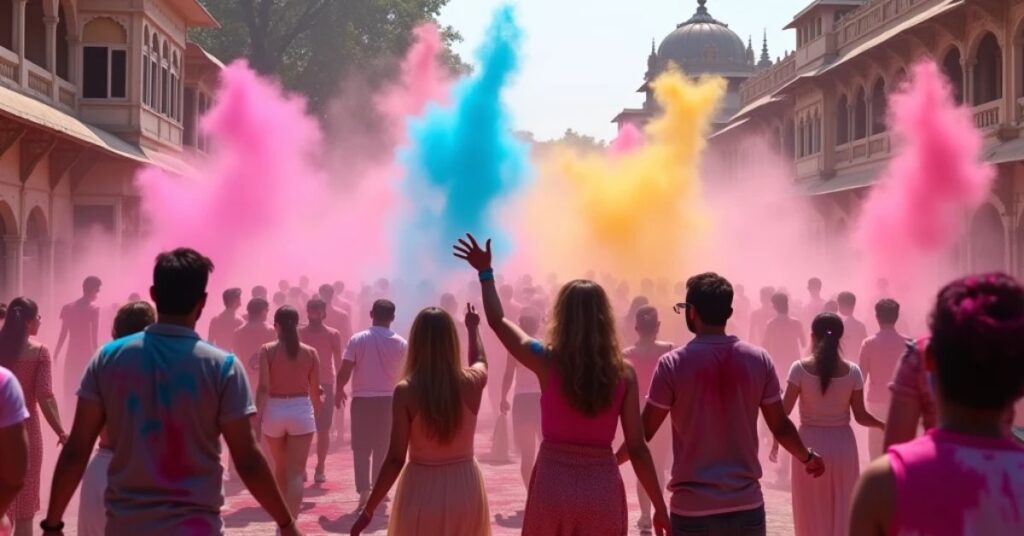 holi celebration jaipur