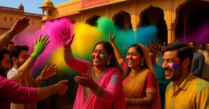 holi celebration jaipur